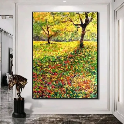 Осенний лес картина маслом на холсте в интерьер в интернет-магазине Ярмарка  Мастеров по цене 58276 ₽ – P542MBY | Картины, Москва - доставка по России