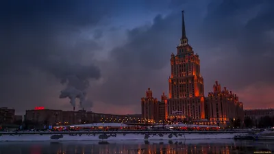 Обои Hotel Ukraina, Moscow Города Москва (Россия), обои для рабочего стола,  фотографии hotel ukraina, moscow, города, москва , россия, отель Обои для  рабочего стола, скачать обои картинки заставки на рабочий стол.