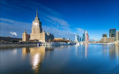 Обои небо, река, москва, город, россия для рабочего стола #205080