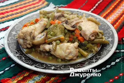 Овощное рагу с курицей, кабачками и стручковой фасолью | Рецепт | Овощное  рагу, Национальная еда, Овощи