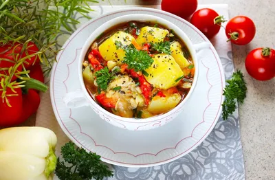 Овощное рагу с курицей, кабачками и баклажанами — рецепт с фото | Рецепт |  Рагу, Овощное рагу, Здоровое питание