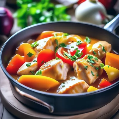 Овощное рагу с курицей и картофелем | рецепт пошагово, фото, отзывы