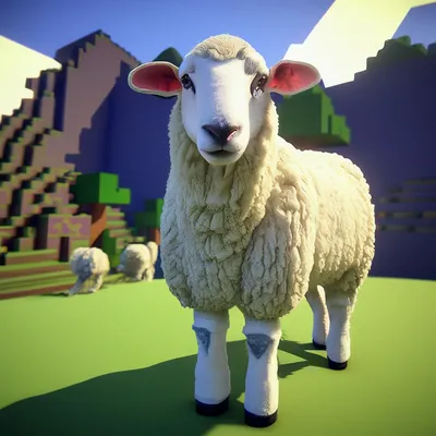 Вязаная плюшевая овечка из игры Minecraft для фаната игры Minecraft в  интернет-магазине Ярмарка Мастеров по цене 1150 ₽ – QF5MMBY | Мягкие  игрушки, Уфа - доставка по России