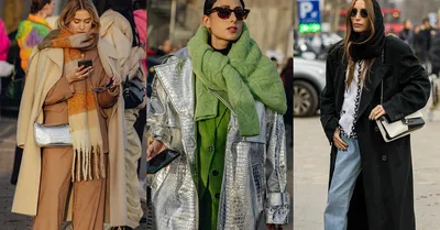 Как носить шарф с пальто 2024