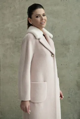 Цена на шерстяное пальто из альпака дешево | Артикул: SV-7027-110-K-P