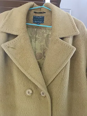 Стоимость пальто из альпака украшенное мехом песца в интернете | Артикул:  A-14721-85-K-P