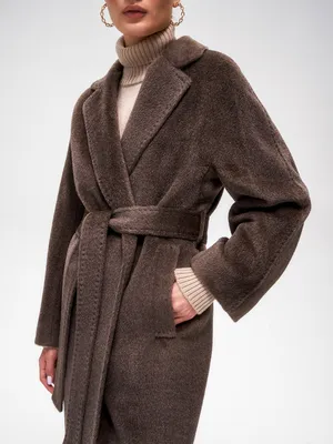 Пальто из альпака на запах с широким рукавом (индивидуальный заказ) Nude  Story