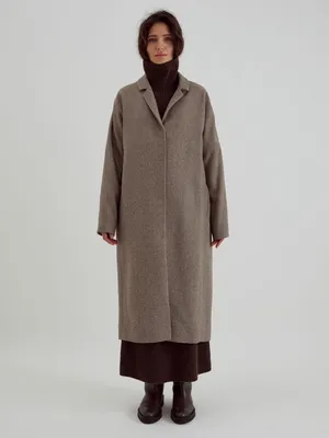 Пальто-кокон - артикул 333 клетка - пальто от бренда MARGO