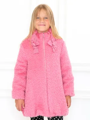 MiMiSol розовое пальто-баллон из мохера и шерсти с бантами (81920) купить  со скидкой – распродажа в Боско Аутлет