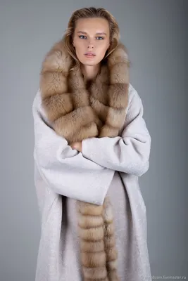 Пальто из астрагана, цвет Кремовый (ID#2007159994), цена: 26250 ₴, купить  на Prom.ua
