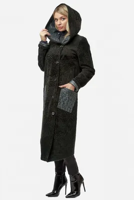 Зимнее пальто из астрагана, меховое пальто с капюшоном, цена 6200 грн -  купить Верхняя одежда новые - Клумба