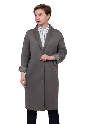 PsOPHIA пальто из неопрена черного цвета купить по цене 43700 р-