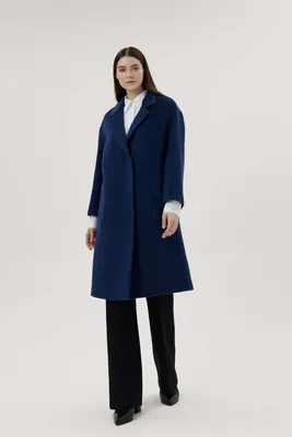 Пальто из шерсти цвет Синий - купить в интернет-магазине Alavelarium в  Санкт-Петербурге
