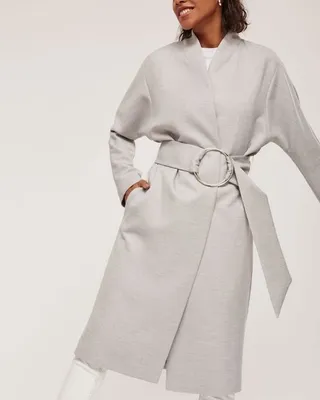 Пальто кимоно с капюшоном яркий принт лица. Модный дом Ekaterina Smolina