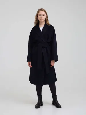 Пальто - Кимоно CO003 темно-синий цвет купить в All We Need