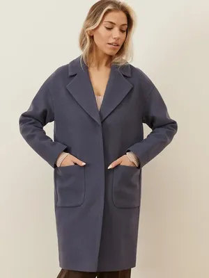 Короткое шерстяное пальто, женское среднее длинное короткое коричневое  шерстяное пальто, осень-зима 2023, новое женское пальто size XXL צֶבַע Grey  Coat
