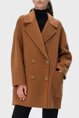 Женское стильное короткое пальто из ткани с ворсом - купить в  интернет-магазине МОДА 365