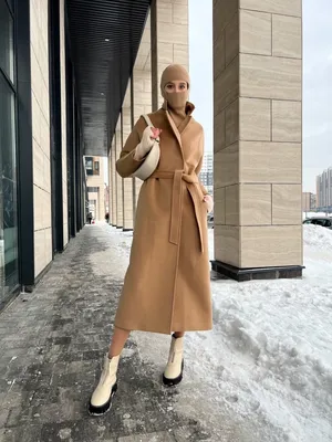Женское бежевое пальто Max Mara LM-16010 – Lazurka Mall