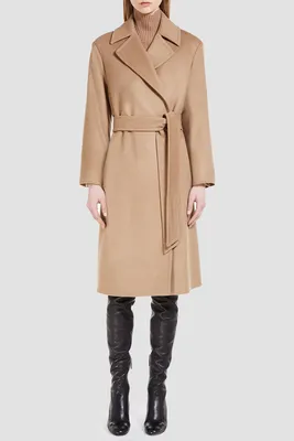 Пальто Max Mara Style коричневого цвета №ПД0012 купить в Москве по цене  19500 руб. | MysteryFurs