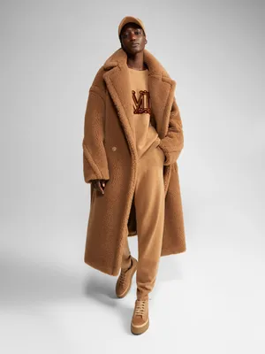 ШЕРСТЯНОЕ Пальто в стиле Max Mara, бежевое. Арт. 1008