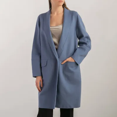 Пальто Max Mara голубое, - купить за 20720 ₽ | SFS