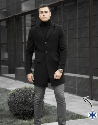 Мужское зимнее пальто Pobedov Winter Coat \"BATYA\" элегантное из кашемира в  черном цвете (ID#1095783483), цена: 2099 ₴, купить на Prom.ua