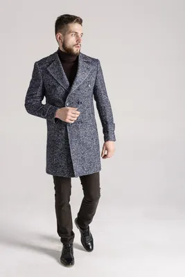 Пальто мужское двубортное зимнее двухцветное купить в Минске, цена