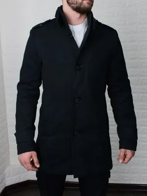 Мужское зимнее кашемировое черное пальто, мужское классическое пальто весна  осень еврозима (ID#1471337924), цена: 1630 ₴, купить на Prom.ua