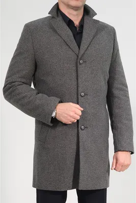 Купить серое мужское зимнее пальто 877 (JENNI-1876) в Минске: магазины,  цена, фото | RESPEKT