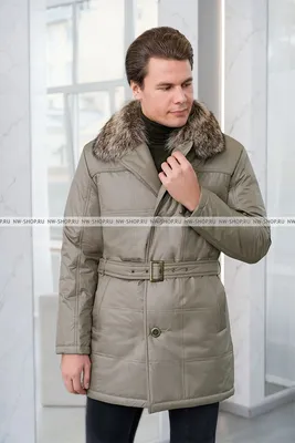 Черное пальто пуховое мужское зимнее MK060-1, купить в интернет-магазине  Е-Спортиво