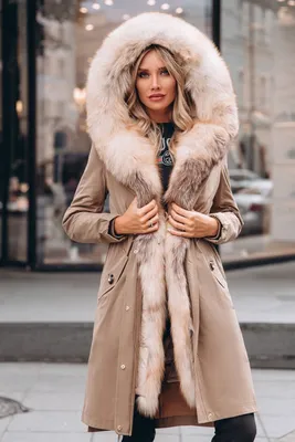 Купить Парку - пальто для зимы с мехом в интернет магазине | Артикул:  X-19088-105-BG-L