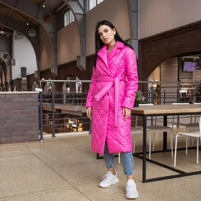 Стеганое женское демисезонное пальто Стокгольм плащевка на синтепоне розовое|  Длинное стеганное пальто женское (ID#1909076678), цена: 2229 ₴, купить на  Prom.ua