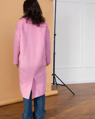 Женское розовое пальто от производителя Kryhitka Lima | Украина