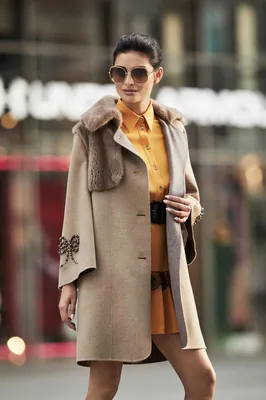 Пальто из кашемира Loro piana с мехом норки купить в интернет-магазине  Pret-a-Porter Furs