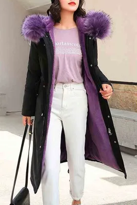 Парка женская пехора с мехом купить в Москве в интернет магазине недорого,  ПальтоЖ86170-09