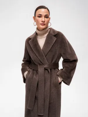 Пальто из альпака на запах с широким рукавом (индивидуальный заказ) Nude  Story