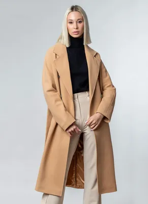 Пальто женское Каляев 52728 бежевое 56 RU - купить в Москве, цены на  Мегамаркет