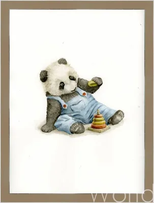 Стилизованная панда рисунок всего тела. Символ или логотип панды Векторное  изображение ©archon7th@gmail.com 332770142