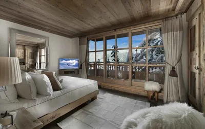 Панорамные окна в частном доме зимой - 70 фото