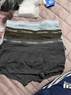 Комплект белья Calvin Klein для мужчин, grey, tourmaline, olive, размер L,  Sleek - отзывы покупателей на Мегамаркет