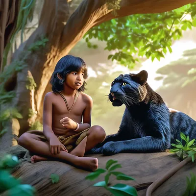 Mowgli Bagheera Black Panther The Jungle Book | Download Mow… | Flickr