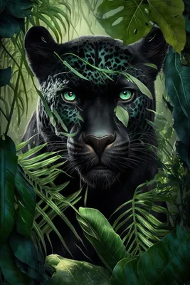 Пантера в джунглях в 2023 г | Татуировки с ягуаром, Пантера, Обои с  животным принтом