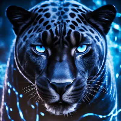 Пантера с голубыми глазами фото