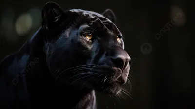 Черная пантера с огромными синими …» — создано в Шедевруме