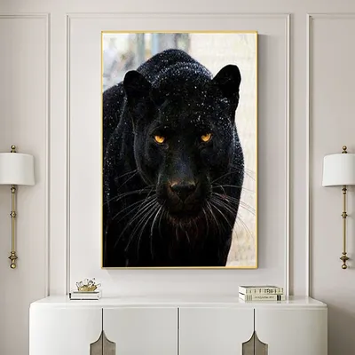 Животное черный пантера Раскраска по номерам живопись посылка акриловых  красок 40*50 картина по номерам фото Картины для творчества - купить по  выгодной цене | AliExpress