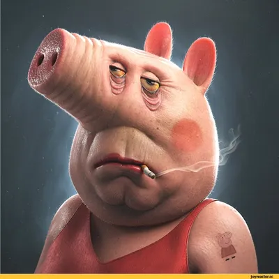 Папа Свин / peppa pig :: картинки :: ArtStation :: Мультфильмы :: art (арт)  / смешные картинки и другие приколы: комиксы, гиф анимация, видео, лучший  интеллектуальный юмор.