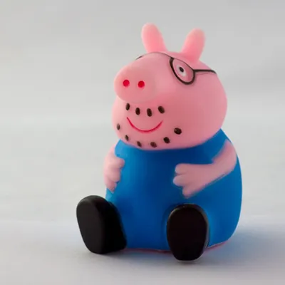 Игрушка мягкая Свинка Пеппа Pig Папа Свин Король 31154 купить по цене 2370  ₸ в интернет-магазине Детский мир