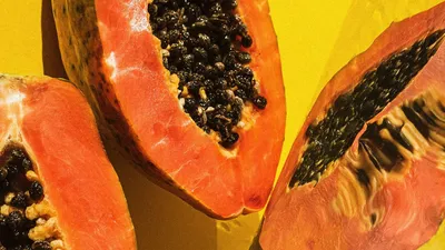 Обои папайя, фрукт, тропический, экзотический, спелый картинки на рабочий  стол, фото скачать бесплатно