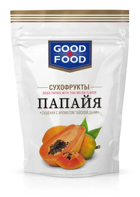 GOOD FOOD Папайя с ароматом тайской дыни 110г - купить в интернет-магазине  shopgf.ru