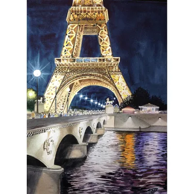 Купить картину Ночной Париж в Москве от художника Дубовой Игорь